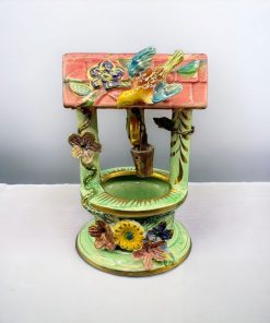 Puit en Barbotine – H. Becquet Quaregnon n° 352 – Vintage – Décoration