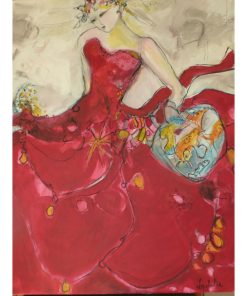 « Souffle sur robe rouge »