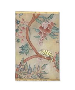 Toile peinte représentant un caméléon. Travail contemporain.