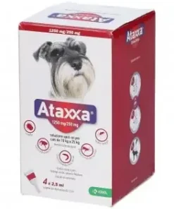 Ataxxa 1250mg/250mg Spot-on per Cani da 10-25kg – 4 Pipette da 2,5ml